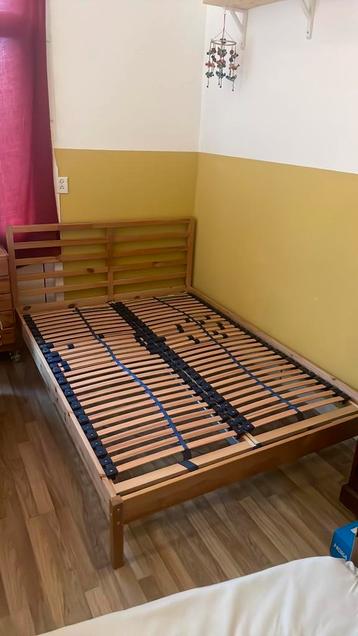Ikea tarva bedframe hout incl lattenbodem 140x200 - afbeelding 1
