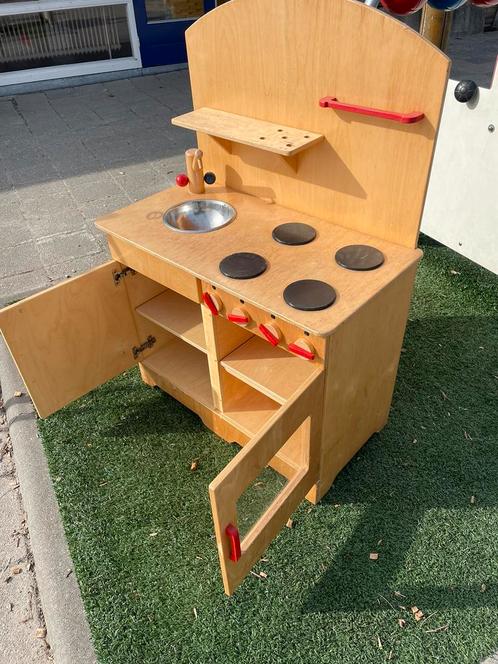 Vintage keukentje, Kinderen en Baby's, Speelgoed | Speelkeukens, Gebruikt, Hout, Ophalen