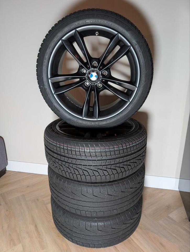 BMW 4 Serie F36 Winterset 18 inch zwart en Runflat, Auto-onderdelen, Banden en Velgen, Banden en Velgen, Winterbanden, 18 inch