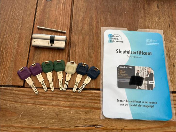 Cilinderslot met certificaat, Doe-het-zelf en Verbouw, Hang- en Sluitwerk, Zo goed als nieuw, Slot, Rvs, Ophalen of Verzenden