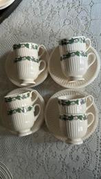 Wedgwood Stratford 8 moccakop en schotels, Ophalen of Verzenden, Zo goed als nieuw, Wedgwood, Kop(pen) en/of Schotel(s)