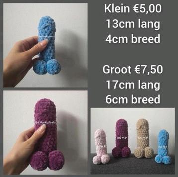 Gehaakte 18+ decoratie, grappig cadeau, vanaf €5,00 beschikbaar voor biedingen