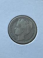 Curaçao 1/4e gulden 1900, Postzegels en Munten, Munten | Nederland, Zilver, 25 cent, Ophalen of Verzenden, Koningin Wilhelmina