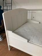Brocante bed twijfelaar, Huis en Inrichting, Ophalen, Gebruikt, Eenpersoons, Wit