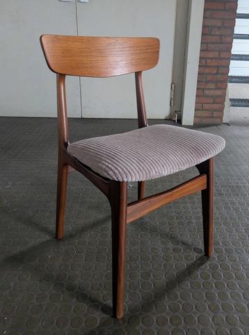 Set van 3 teak eetstoelen- Denemarken-1960 beschikbaar voor biedingen