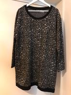 Norah panter print grijs zwart wit trui jurk mt 48 nieuw, Verzenden, Nieuw, Norah, Jurk