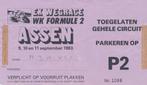 TT Assen Entree-Kaartjes, Verzamelen, Ophalen of Verzenden, Zo goed als nieuw, Motoren