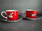 Könitz globetrotter cappuccino kopjes cat & dog, Ophalen of Verzenden, Zo goed als nieuw, Overige stijlen, Kop(pen) en/of Schotel(s)