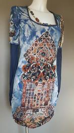 tuniek Save the Queen - ketting - print - blauw - S/M, Blauw, Zo goed als nieuw, Maat 36 (S), Save the Queen