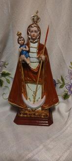 1125 Mooi Maria + Kind met maancirkel beide gekroond -pors., Ophalen of Verzenden, Zo goed als nieuw, Beeld(je), Christendom | Katholiek