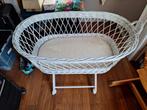 Rieten babywieg met matras en accesoires, Ophalen, Wieg