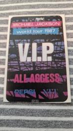 MICHAEL JACKSON V.I.P. ALL ACCESS 1987 ROCKY PEPSI PAS OUD, Ophalen of Verzenden, Zo goed als nieuw