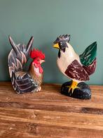 Houten Haan Beeld - Handgesneden Decoratie, Ophalen of Verzenden, Gebruikt, Hout, Dierenbeeld