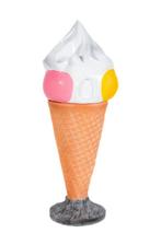 Schepijs afvalbak 168 cm - schepijs 4 bol ijs op ijshoorn, Ophalen, HorecaBeelden, Nieuw, HorecaBeelden