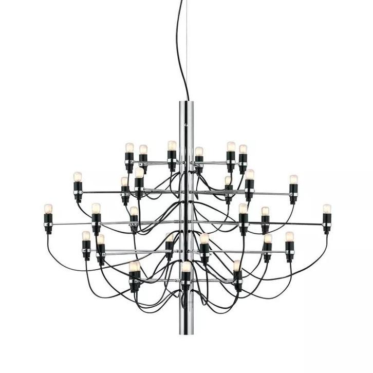 Flos 2097/30 kroonluchter – zilver – nieuw in doos, Huis en Inrichting, Lampen | Hanglampen, Nieuw, Minder dan 50 cm, Metaal, Ophalen