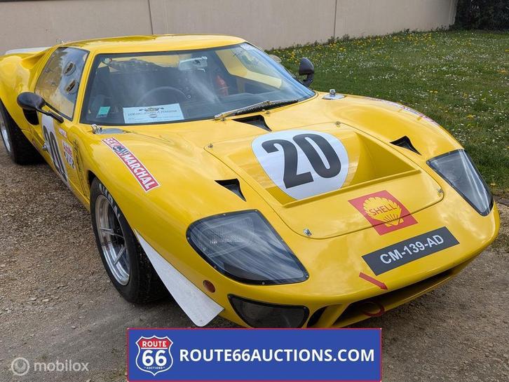 GT40 Sbarro | 1974 | Route 66 Auctions, Auto's, Oldtimers, Bedrijf, Te koop, Overige merken, Benzine, Overige carrosserieën, Handgeschakeld