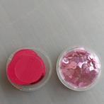 NIEUW! 2 doosjes ronde roze pailletten groot/klein, samen:, Ophalen, Zo goed als nieuw, Applicatie