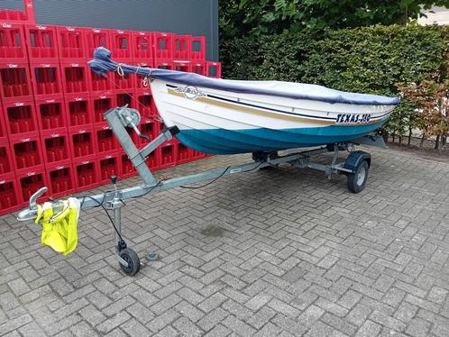 texas 380, poleyester zeilboot, Watersport en Boten, Speedboten, Zo goed als nieuw, 3 tot 6 meter, Elektrisch, Minder dan 70 pk