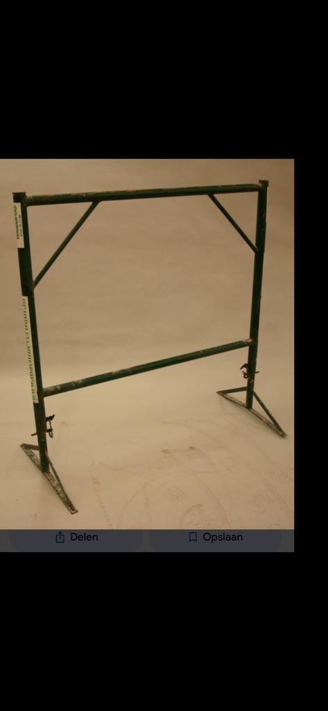 Bouwmateriaal: Steigerbokken, Schragen, Molen, Kokers, Doe-het-zelf en Verbouw, Steigers, Gebruikt, Overige typen, Minder dan 2 meter