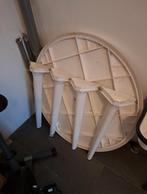 Witte tuinset, Tuin en Terras, Ophalen, Gebruikt, Kunststof