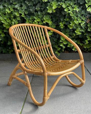 Z.G.A.N. Vintage Rotan Kinderstoel Stoel Kinder-stoeltje beschikbaar voor biedingen