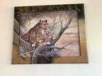 Te koop aangeboden een mooie schilderij met panters, Huis en Inrichting, Woonaccessoires | Schilderijen, Tekeningen en Foto's