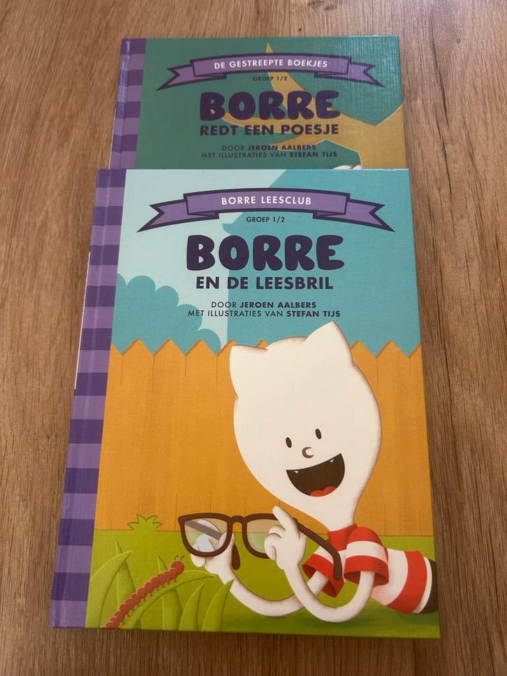 2 Borre Boekjes: Redt een Poesje & De Leesbril, Boeken, Kinderboeken | Baby's en Peuters, Zo goed als nieuw, 3 tot 4 jaar, Ophalen of Verzenden