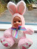 Pop Cute Babydoll roze velours met kunststof gezicht, Ophalen of Verzenden, Zo goed als nieuw, Overige typen