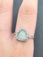 Ring met Mintgroene Steen & Strass, Nieuw, Ophalen of Verzenden, Nvt, Dame