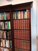 Grote Engelse Mahonie Boekenkast Bibliotheek in Nieuwstaat, EU, 150 tot 200 cm, Ophalen of Verzenden, Zo goed als nieuw