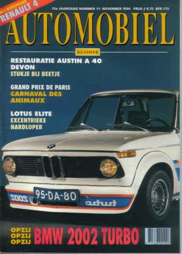 Automobiel 11 1994 : BMW 2002 Turbo - Lotus Elite - Renault beschikbaar voor biedingen