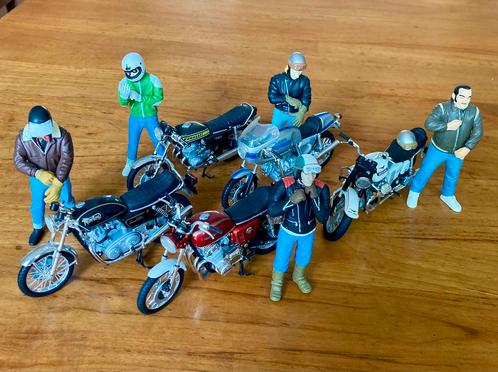 Solido Motor met figuur 1:18 Joe Bar Team, Hobby en Vrije tijd, Modelauto's | 1:18, Zo goed als nieuw, Motor, Ophalen of Verzenden