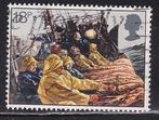 3691 - Engeland michel 892 gestempeld , Vissers halen sleepn, Verzenden, Gestempeld