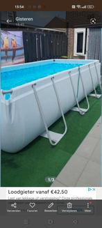 Zwembad met veel atributen, 200 tot 400 cm, Rechthoekig, Ophalen of Verzenden, 80 tot 120 cm