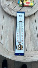 Emaille reclamebord thermometer FBTO verzekering, Ophalen of Verzenden