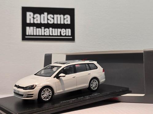Volkswagen golf 7 Variant - Wit + panodak 1:43 Spark, Hobby en Vrije tijd, Modelauto's | 1:43, Nieuw, Auto, Overige merken, Ophalen of Verzenden