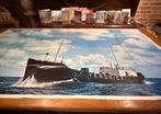 mega vintage poster van het legendarische Veronica schip, Ophalen of Verzenden, Gebruikt, Motorboot, Overige typen
