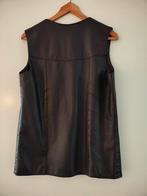 Leren heren gilet, Kleding | Heren, Ophalen of Verzenden, Zo goed als nieuw, Zwart