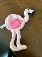 Nieuwe knuffeldoek plat rose flamingo 25 cm, Ophalen of Verzenden, Zo goed als nieuw