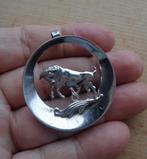 zilveren grote vintage sterrenbeeld stier hanger [1006], Overige voorstellingen, Verzenden, Zo goed als nieuw, Zilver