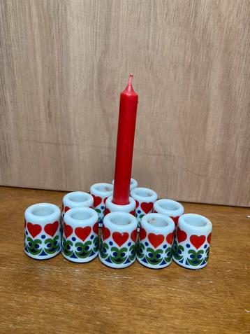 ‘Funny design’ vintage jaren ‘70 mini-kandelaars beschikbaar voor biedingen