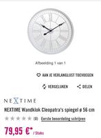 Landelijke Spiegelklok van nexttime 60 cm, Huis en Inrichting, Woonaccessoires | Klokken, Ophalen, Gebruikt, Analoog, Wandklok