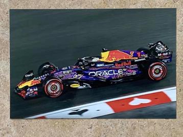 Org kleurenfoto 20x30 cm F-1 Max Verstappen Las Vegas actie  beschikbaar voor biedingen