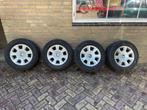 Vier lichtmetalen velgen met banden BMW 5 serie (E39), Auto-onderdelen, Banden en Velgen, Ophalen, Gebruikt, 15 inch, Banden en Velgen