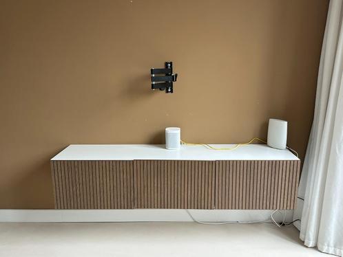 TV meubel 180cm houten deuren, Huis en Inrichting, Kasten | Televisiemeubels, Zo goed als nieuw, Minder dan 100 cm, 150 tot 200 cm