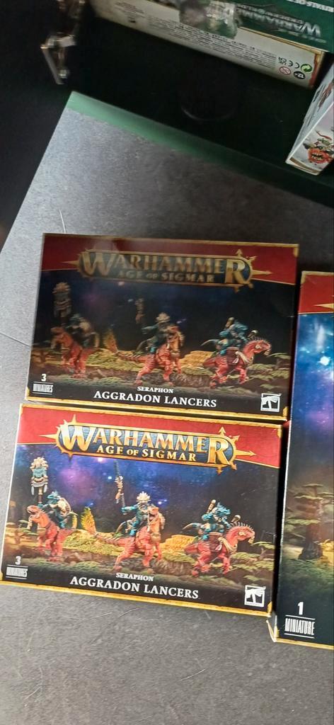 Warhammer Seraphon Aggradon Lancers, Hobby en Vrije tijd, Wargaming, Nieuw, Warhammer, Figuurtje(s), Ophalen of Verzenden