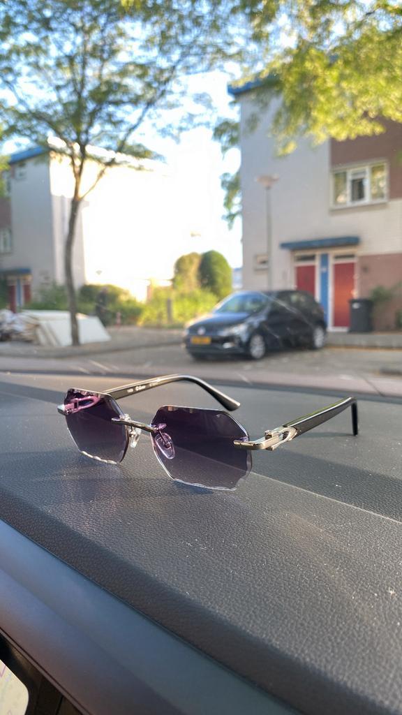 Cartier acetate, Sieraden, Tassen en Uiterlijk, Zonnebrillen en Brillen | Heren, Nieuw, Zonnebril, Overige merken, Zwart, Ophalen of Verzenden