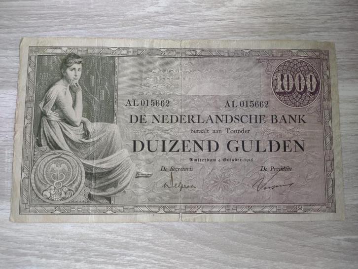 Biljet 1000 gulden Grietje Seel, 1926, Postzegels en Munten, Bankbiljetten | Nederland, 1000 gulden, Ophalen of Verzenden