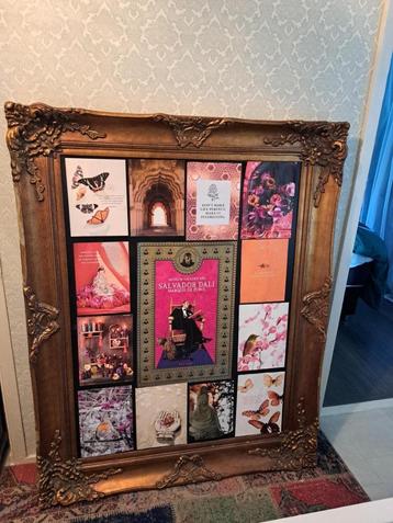 Brocante houten XXXL fotolijst beschikbaar voor biedingen