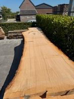 Exclusieve grote eiken boomstamtafelbladen 5mx100cmx8cm, Ophalen of Verzenden, Zo goed als nieuw, 250 cm of meer, Planken